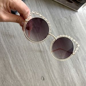 Cat ears rhinestone sunglasses